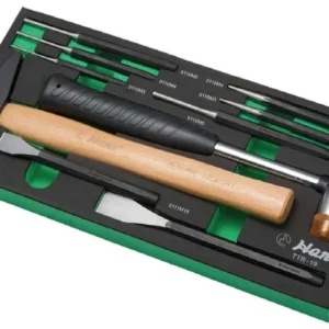 9-Piece Punch, Chisel & Hammer Tool Set – EVA Foam Tray | TTF-13R