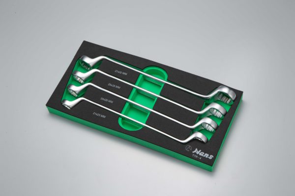 TTR-4/ 75° Double Ring Wrench Set in 4 PCs (EVA Foam)- Exclusive Edition