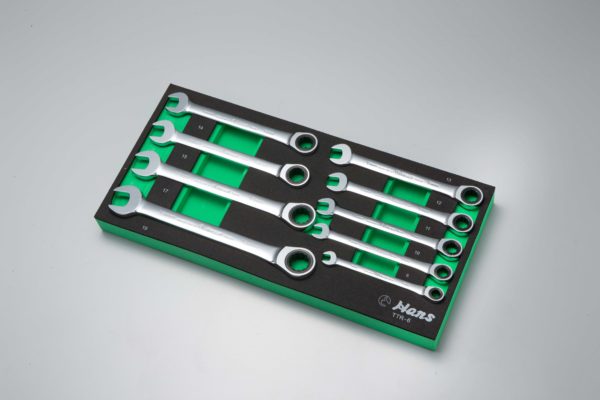 TTR-6/ Open-End Gear Ring Wrench Set in 9 PCs (EVA Foam)- Exclusive Edition