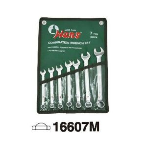 16607M Metric Wrench Roll Set – 7 Pcs German-Style Slim Combination Wrenches