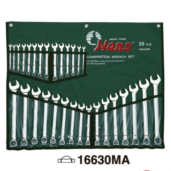 30-Piece Mixed Combination Wrench Set