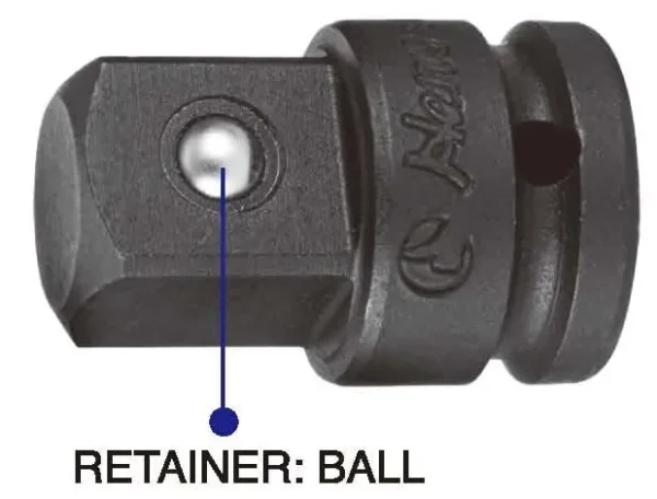 1" Drive Impact Socket Adaptor with Ball Retainer – Heavy-Duty Industrial Grade