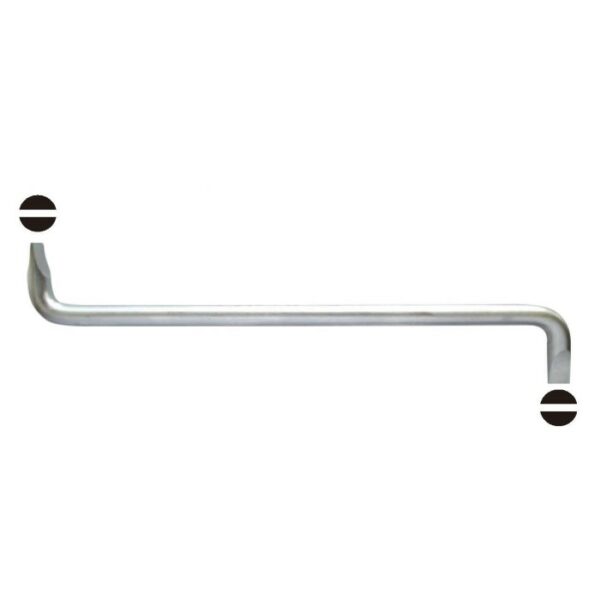 1710-Offset Screwdriver-Crank Shape-Slotted Bit