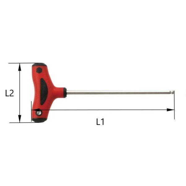 Ball-Point Key Wrench with T-Handle