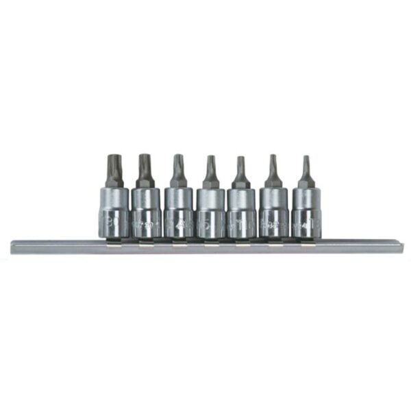 260230-7C- Star Plus Bit Socket Set- 1/4" Drive- 7 Pcs