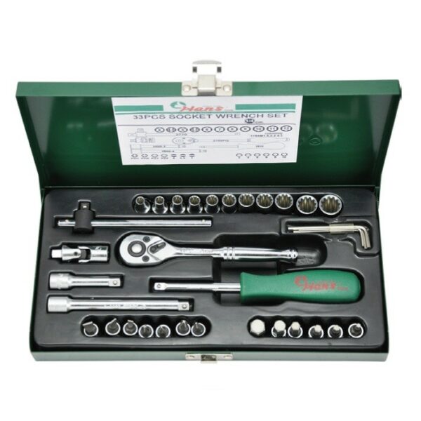 2633PM-Socket Wrench Set-1/4" Drive- 33PCS