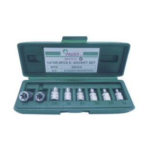 26410-8-E-Star Socket Set- 1/4" Drive- 8PCs