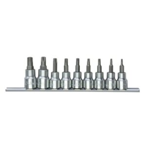 36024-9C- Star Bit Socket Set- 3/8" Drive- 9 Pcs