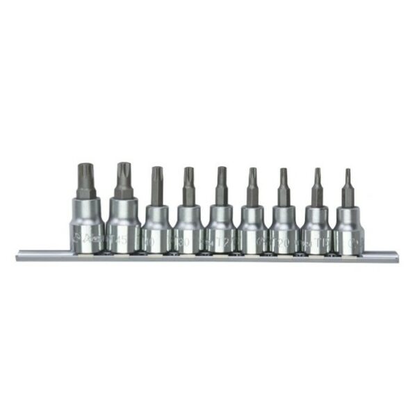 36024-9C- Star Bit Socket Set- 3/8" Drive- 9 Pcs