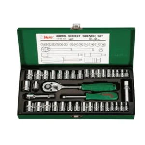 5640MAG Socket Wrench Set – 40 Pieces, ¼″ & ⅜″ Drive with Metal Case