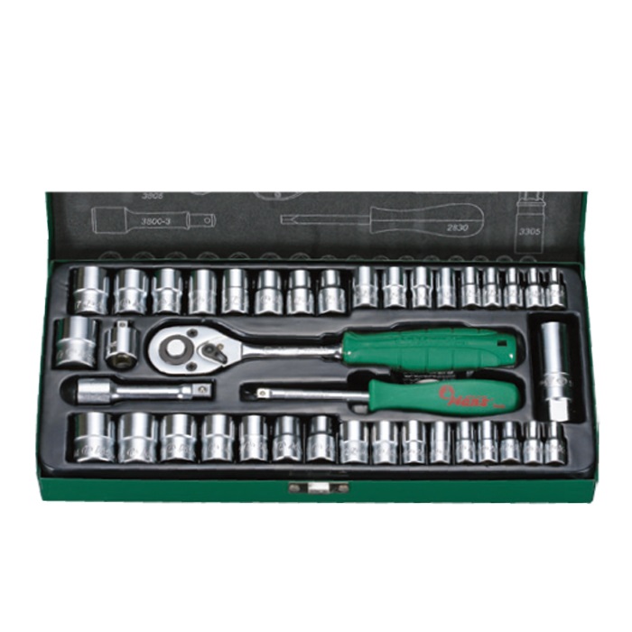 5640MAG Socket Wrench Set – 40 Pieces, ¼″ & ⅜″ Drive with Metal Case 7 5640MAG – 40‑Piece Socket Wrench Set (¼″ & ⅜″ Drive) in Metal Case