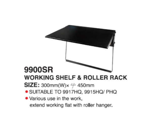 9900SR Working Shelf & Roller Rack – Side-Mounted Sliding Tray
