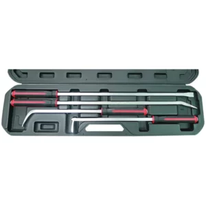 Heavy-Duty 4 PCs Jumbo Pry Bar Set with Curved Tips – BTJ-4