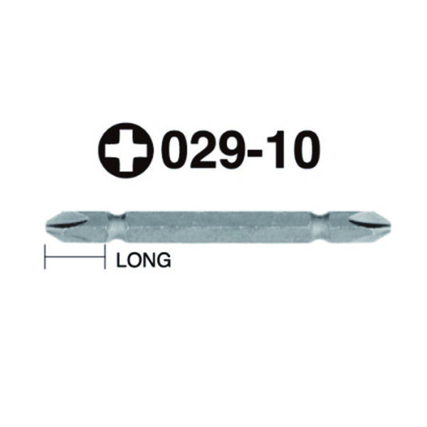 029-10-Hex Shank Screwdriver Bit-1/4" Drive