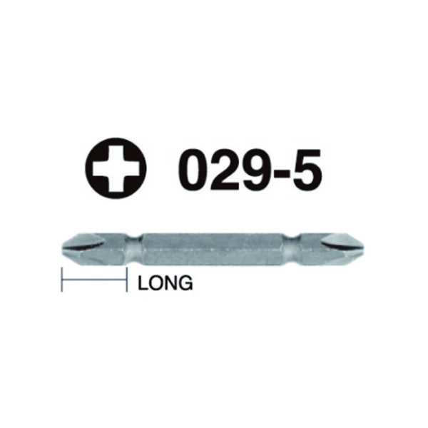 029-5-Hex Shank Screwdriver Bit- 1/4" Drive
