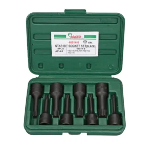 46014-8 Star Bit Socket Set – 8-Piece ¼″ & ⅜″ Drive Bit Sockets