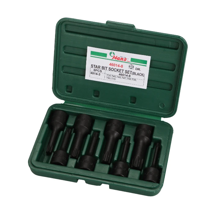 4014-8-2 (1) 46014-8 Star Bit Socket Set – 8-Piece ¼″ & ⅜″ Drive Bit Sockets