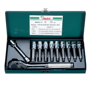 46024-411- Bit Socket Wrench Set- ½" Drive- 11 PCs