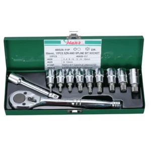 46028-11P- Bit Socket Wrench Set- ½" Drive- 11 PCs