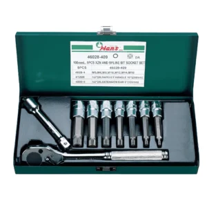 46028-409- Bit Socket Wrench Set- ½" Drive- 9 PCs