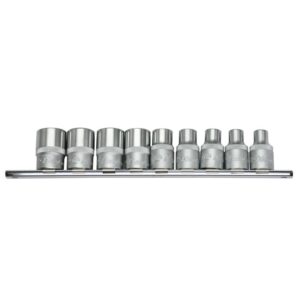 46410-9C- E-Star Socket Set- 1/2" Drive- 9 Pcs
