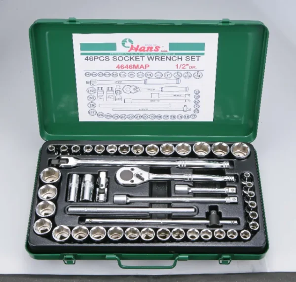 4646MAP-Socket Wrench Set- 1/2" Drive- 46 Pcs