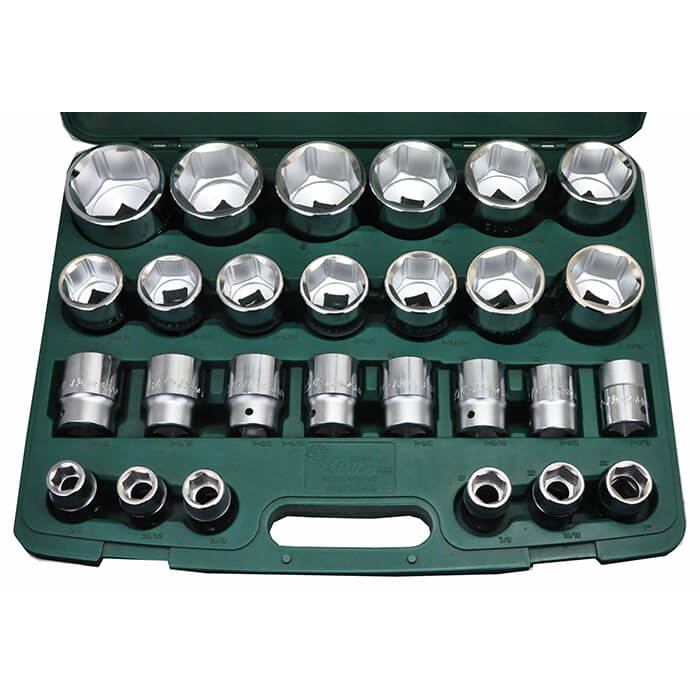 6627MB/AB — 3/4″ Drive Hand Socket Set, 27 Pcs (6-Point) – An-Lock Drive®, Plastic Blow-Mold Case 2 6627MB- Hand Socket Set- 3/4" Drive- 27 Pcs