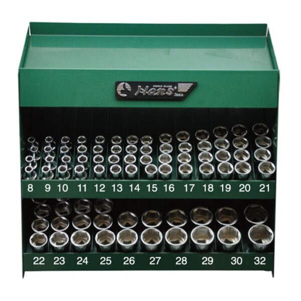 9984H84-Hand Sockets in Display Stand- 1/2" Drive- 84 Pcs