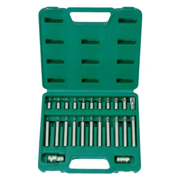 06424-24-Piece Star Screwdriver Bit Set – T10 to T60 with Hex Shank & Holders