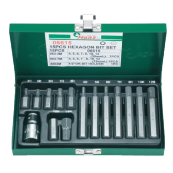 06615- Screwdriver Bit Set- 15 Pcs