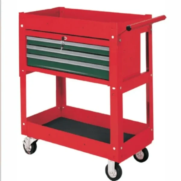 9943-Workshop Tool Cart with 3 Drawers and Bottom Shelf