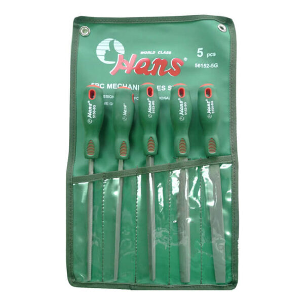 File Set Mechamic 56152-5 Mechanic Files Set | 5-Piece High-Carbon Steel