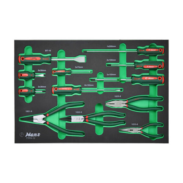 TTFH-12/ Screwdriver And Plier Set- 12 Pcs