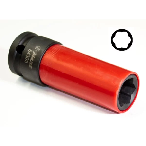 84305m thin wall semi -deep impact socket 1/2"drive