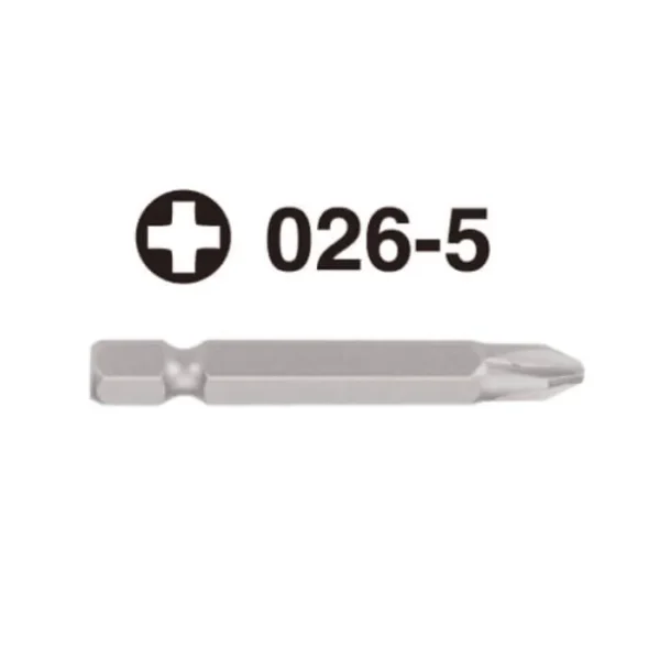 026-5 ¼" Hex Shank Screwdriver Bit – PH0 to PH4 – 50mm Long