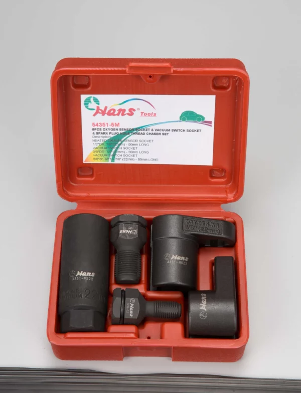 54351-5M Oxygen Sensor Socket, Spark Plug Hole Thread Chaser Set