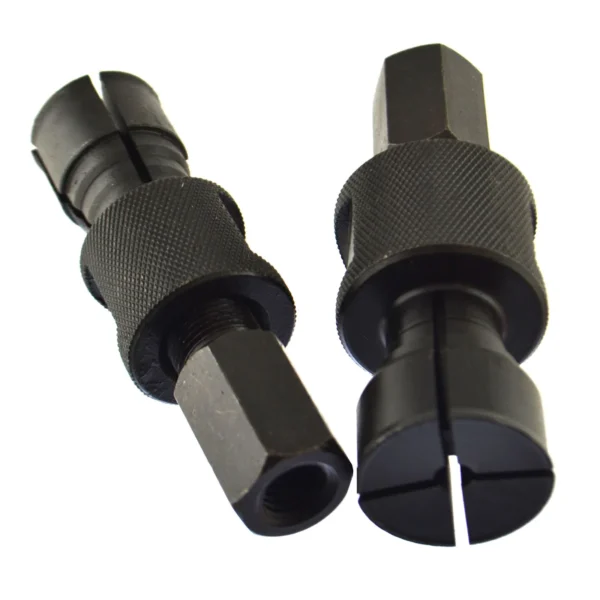 HBHP-9 Blind Hole Bearing Puller Set is designed for removing internal bearings, bushings, and sleeves from blind holes, especially where standard pullers can't reach. Ideal for automotive, industrial, and maintenance applications. 🔹 Set Includes: • Slide Hammer Shaft Length: 390mm • Hammer Weight: 2.15 lbs (940g) • Hammer Length: 100mm • Clamping Range: o 8~10mm (⁵⁄₁₆" ~ ¹³⁄₃₂") o 10~12mm (¹³⁄₃₂" ~ ¹⁵⁄₃₂") o 12~14mm (¹⁵⁄₃₂" ~ ⁹⁄₁₉") o 15~17mm (⁹⁄₃₂" ~ ¹¹⁄₁₆") o 17~20mm (¹¹⁄₁₆" ~ ²⁵⁄₃₂") o 20~24mm (²⁵⁄₃₂" ~ ¹⁵⁄₁₆") o 25~29mm (1" ~ 1-⅛") o 30~32mm (1-³⁄₁₆" ~ 1-¼") 🔹 Features: • Specially designed for internal blind holes and confined spaces. • Drop-forged steel components ensure durability and strength. • Expanding collets provide secure grip on inner bearing walls. • Slide hammer delivers precise impact to remove tightly fitted components. • Blow-molded case keeps tools organized and portable.