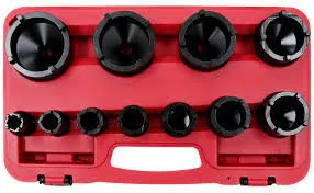 Heavy-Duty Socket Set for Ball Bearing Lock Nuts – Outer Tooth Use, ½" Drive 2 hbnu-11 SOCKET SET FOR BALL BEARING OUTER TOOTH USE