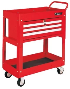 9943-Workshop Tool Cart with 3 Drawers and Bottom Shelf 1 9943 3 DRAWERS WORKSHOP TOOL CART