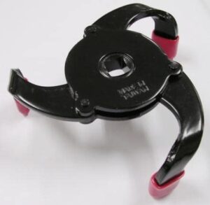 OFW3-2SS Oil Filter Wrench- 3 Legs 1 Way 1 Adjustable 3-leg oil filter wrench with ⅜" drive, fits 65–95mm filters. One-way design-OFW3-2SS
