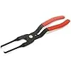 B8LP-2 Relay Pliers are specially designed for removing electrical relays in automotive fuse boxes and relay panels. The pliers feature angled tips that allow precise access to slots or relay cover edges, providing a secure grip for quick removal