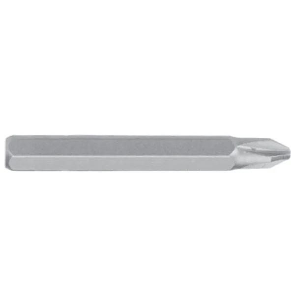 Phillips screwdriver bit, 75mm long. Sizes PH1 to PH4. S2 steel for strength. Ideal for electric drivers and hand tools.