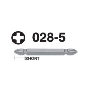 028-5 Phillips Hex Shank Screwdriver Bit Double Ended– ¼” Drive
