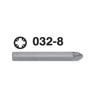 032-8 Pozidriv Hex Shank Screwdriver Bit – ⁵⁄₁₆" Drive