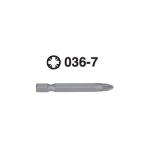 036-7 Pozidriv Hex Shank Screwdriver Bit – ¼" Drive
