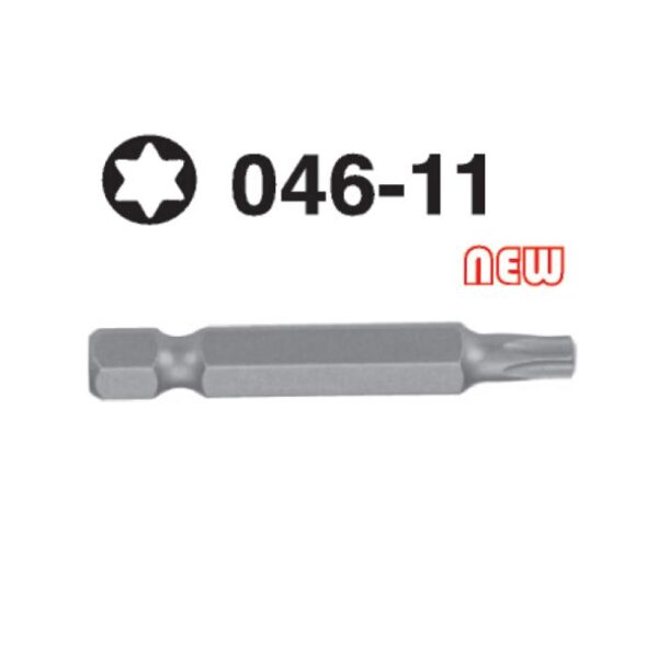 046-11 Star Hex Shank Screwdriver Bit – ¼'' Drive