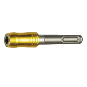 SDS Plus Stainless Bit Holder for ¼" hex bits fits rotary hammer drills. Available in 3 styles. Durable, secure, and ideal for impact drilling.