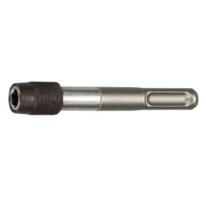 04SDS83E SDS Plus Stainless Bit Holder for ¼" hex bits fits rotary hammer drills. Available in 3 styles. Durable, secure, and ideal for impact drilling.