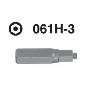 061H-3 Hexagon Plus Hex Shank Screwdriver Bit – ¼'' Drive