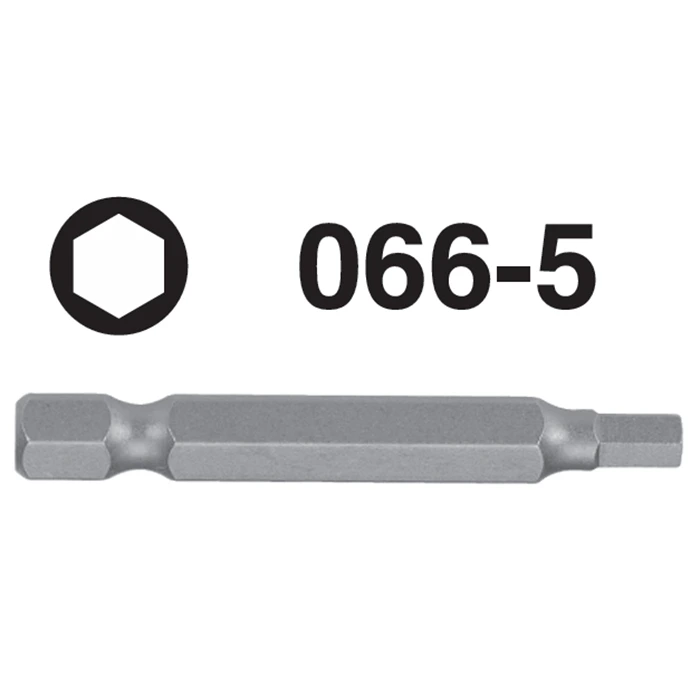 066-5 066-5M/A Hexagon Hex Shank Screwdriver Bit – ¼'' Drive